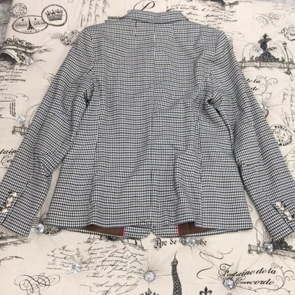 Tommy Hilfiger Two-Button Houndstooth Blazer PLUS - Picture 9 of 10